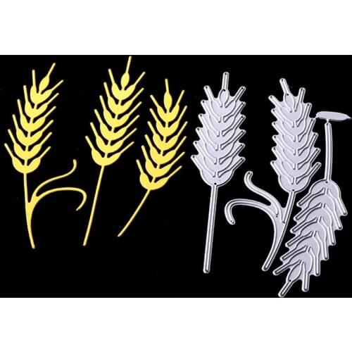 ABOOM 3PCS Grass Metal Cutting Dies Scrapbooking New Stamps and Dies DIY Craft Embossing Dies Card Making Craft Metal Dies Leaf