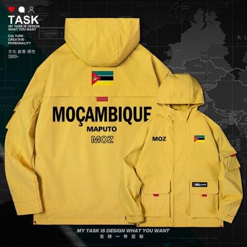 Mozambique MOZ Mozambican men jacket hooded nation flag long sleeve windbreaker mens printed fashion mens new autumn clothes