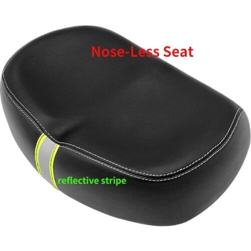 New Reflective Strip Bicycle Saddle Widened Soft and Comfortable Bicycle Reflective Cushion Riding Equipment