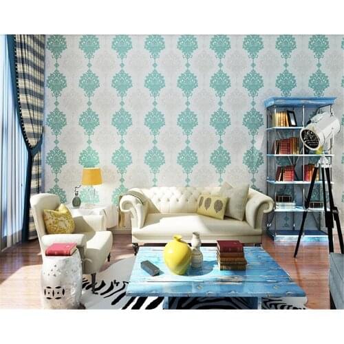 Beibehang Nordic style nonwoven flowers papel de parede 3d wallpaper modern living room bedroom study wall full of wallpaper
