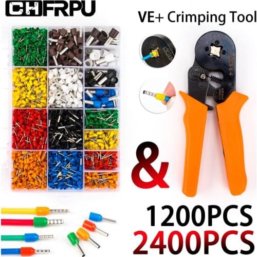 Wire connect 400/415/750/900pcs-BOX Crimping tool Insulated connector Terminal Crimp Terminator cold pressed insulated terminal