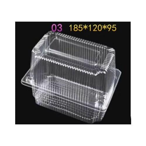 Disposable Transparent west point box moon cake tray Bulk snack cake boxes packaging 50pcs 100pcs