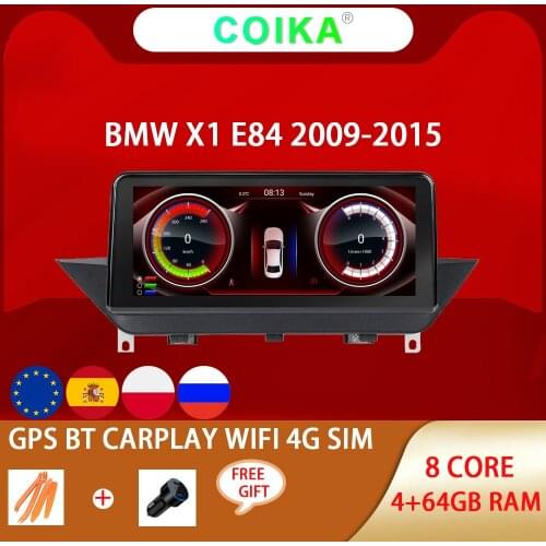10.25“ Android 10 System Car Multimedia Screen For BMW X1 E84 2009-2015 With 4+64G RAM Google PIP BT WIFI 4G SIM Carplay 8 Core