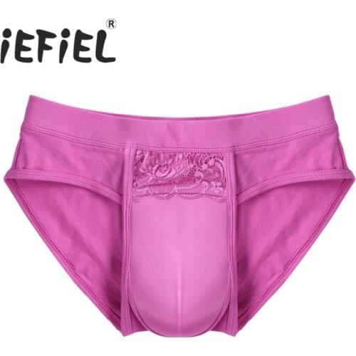Mens Sissy Briefs Panties Hiding Gaff Panties Cotton Breathable Shaping Briefs Underwear for Crossdresser Transgender Role Play