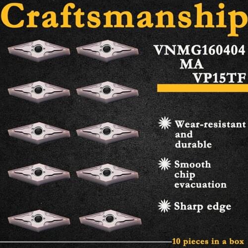 VNMG160404 MA VP15TF High Quality Carbide Inserts External Turning Tool CNC Machine Tools VNMG Lathe Cutter Tool For MVJNR/L 16