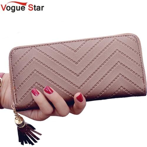 Vogue Star women wallet high quality leather dollar price tassel women purse card holder Carteira Feminina LB231