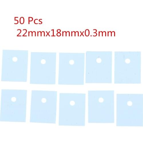 50pcsTO-3P Silicone Thermal Pad Sheets Transistor Insulation Pad Sheet Silicone Insulator