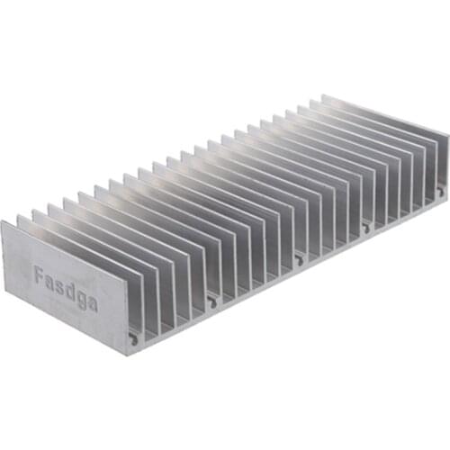 Fasdga Aluminum Heatsink Cooling Fin 150mmx60mmx25mm for Power Amplifier