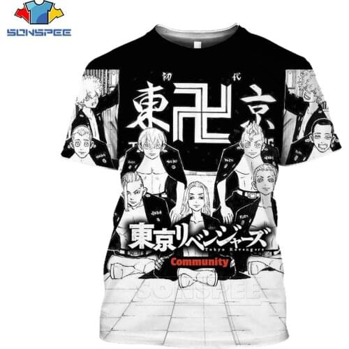 Cool Cartoons Manga Wakui Jian Sano Manjiro T shirt 3D Print Mikey Draken Pattern T-Shirts Summer Men Women Sport Pullover Tops