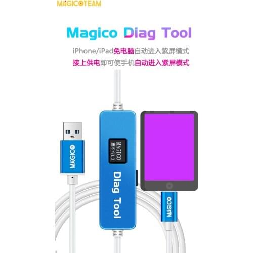 Magico Diag DFU Tool Enter Purple Screen for iPhone SE-X & ipad Replace Hard Disk Chip Unpack WiFi Data without NAND Removal