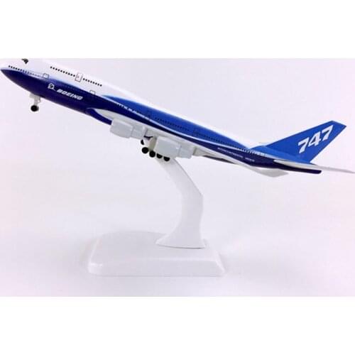 20CM 1:400 747 B747 Prototype model airlines with base landing gear wheels metal alloy aircraft plane collectible