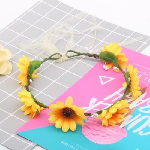 New European and American Baby Photo Garland Headdress Childrens Beach Holiday Hairband
