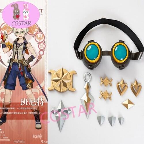 Genshin Impact Bennett Goggles Cosplay Accessory Halloween Costume Prop Mondstadt Game props
