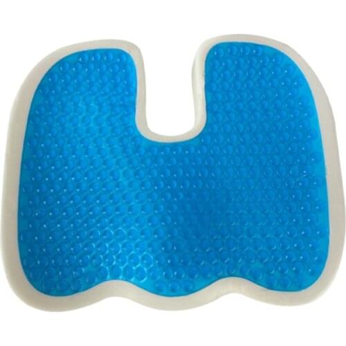 Chair Gel Seat Cushion Orthopedic Memory Foam U Seat Massage Travel Breathable Seat Cushion Coccyx Car Cushion Pad Pillows Black