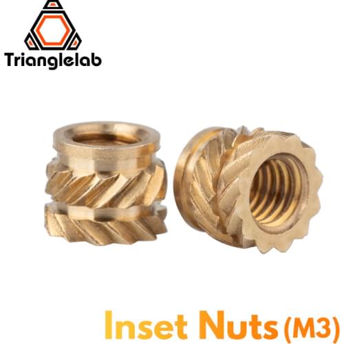 Trianglelab M3 Brass Embedded Nut Inset Nut For Sherpa MINI Extruder KIT 3D Printer Accessories