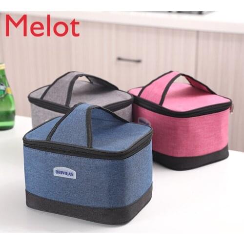 High-End Insulated Bag Lunch Bag with Lunch Box Aluminum Foil Large Capacity Tote Thickened Car Food Bag