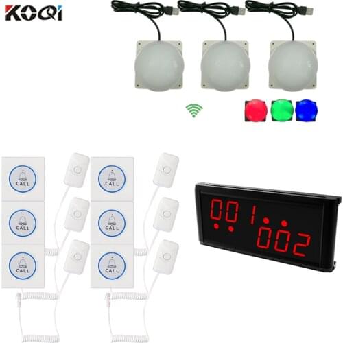 1 receiver host 3 room light 6 patient bed button Wireless emergency call help Hospital Call System