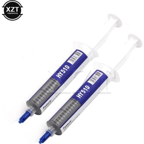 1pcs HY510 Syringe Thermal Grease Gray CPU Chip 1.93W Heatsink Paste Conductive Compound Cooling Radiator Cooler with Scraper