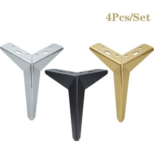 4Pcs Metal Rhombus Furniture Table Legs for Sofa Chair Bed TV Cupboard Cabinet Feet Height 10/13/15/17CM Furniture Hardware