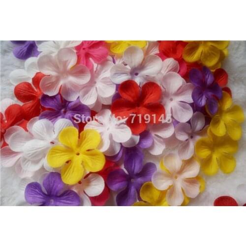8 colors 3000pcs/lot Wedding Decorations Fashion Atificial Flowers Wholesale Polyester Wedding Rose plum blossom Petals