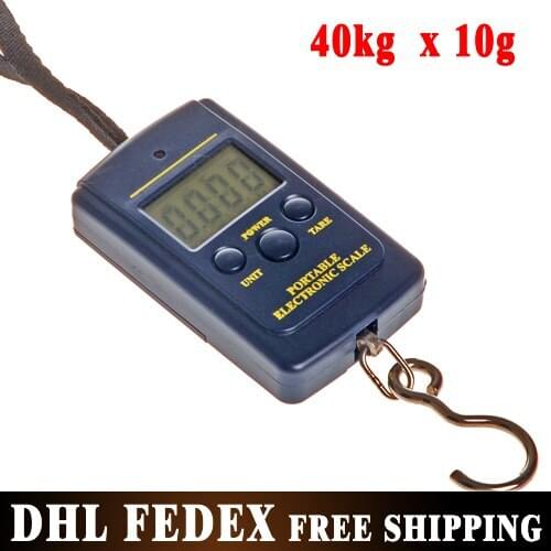 Free DHL 100pcs/lot 40kg*10g Mini Digital Handy Scales Handing Electronic Digital Balance Portable Weight Scale LCD Display