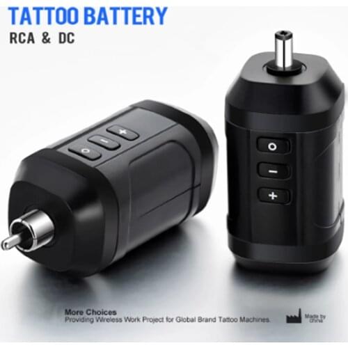 Wireless Tattoo Power Supply RCA Audio DC Interface For Sol Nova tattoo pen machine body art tattoo battery