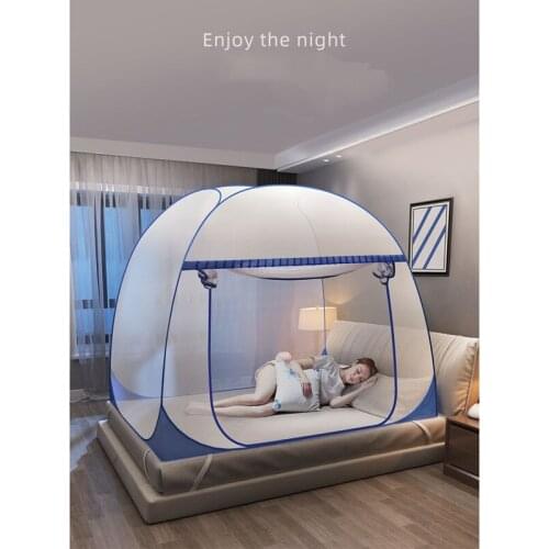 Large Space Durable Adult Bed Mosquito Net Double Bed Tent Portable Single Door Mosquito Net Collapsible Mongolian Yurt Bed Tent