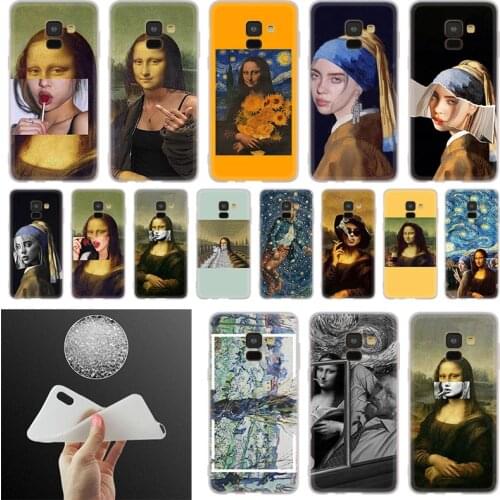 Case For Samsung Galaxy A10 A20 A30 A40 A50 A51 A70 A6 A8 Plus A7 A9 2018 A3 A5 2017 Great art aesthetic van Gogh Mona Lisa