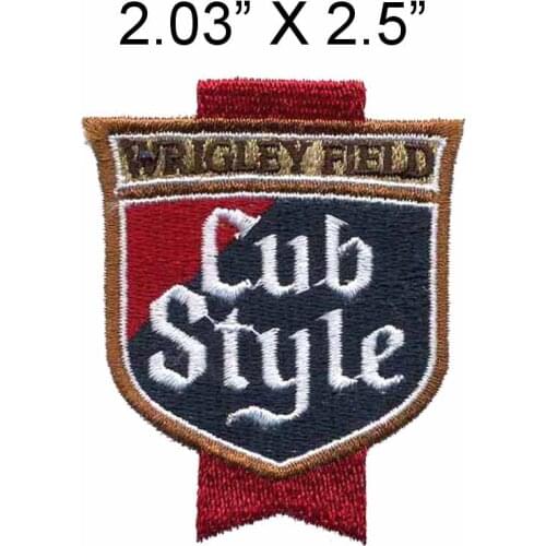 CHICAGO WRIGLEY FIELD 2.03"wide embroidery patch for Go Cubbies/Chokers/cub style