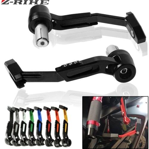 CNC Aluminum Motorcycle hand Protect Guard System Brake Clutch Levers Protector Falling Protection For Honda Suzuki