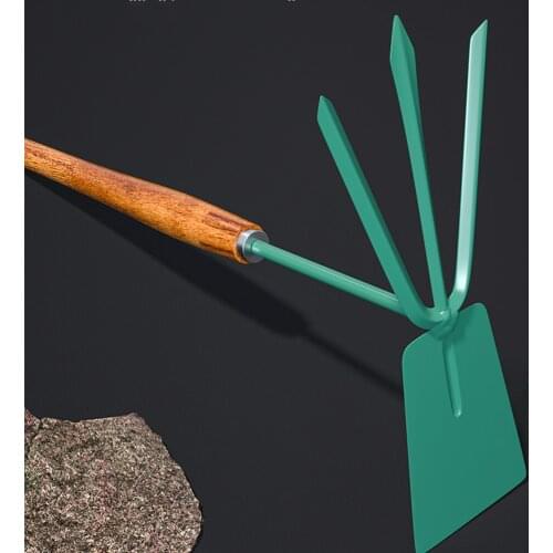 Wooden Handle Hoe Double Side Hoe and Rake Multiple Function Garden Tools Hand Tools for Garden 45 Carbon Steel