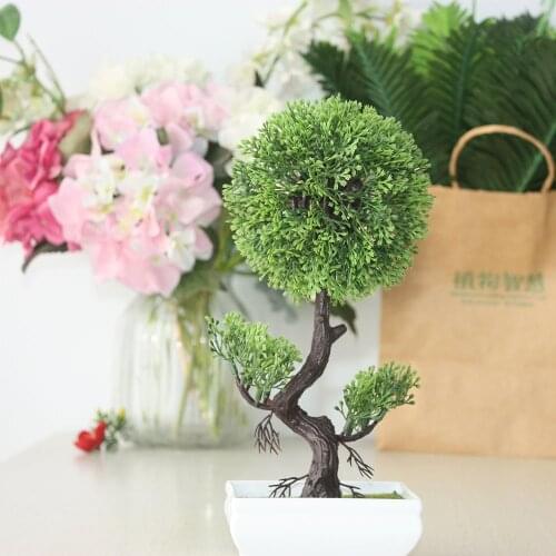 Simulation welcoming pine potted plants artificial potted family home atmosphere venue decoration