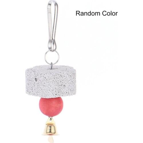Parrot Stone Bite Proof Flower Design Bird Chew Block Small Animal Grinding Toy Molar Teething Chew Hanging Toy Bird Supplies