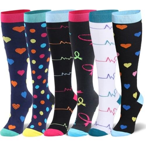 Compression Socks for Women & Men Circulation-Compression Socks 20-30 mmHg for Running Sport Nurse Travel Edema TT@88