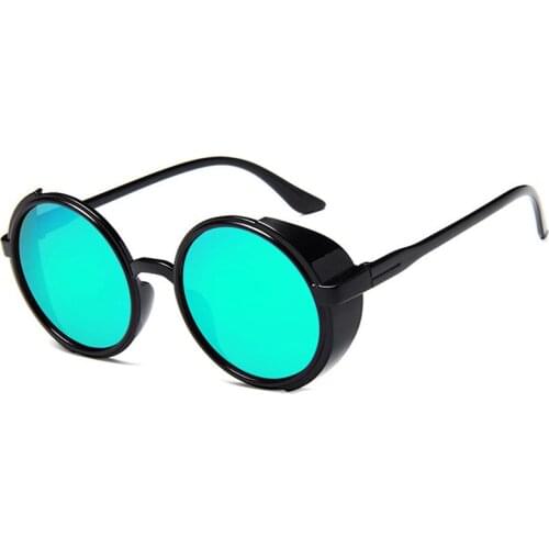 Punk Round Sunglasses Men Sun Glasses Women Goggle New Shades Female Eyewear Lady Designer Anti-UV Eyeglasses