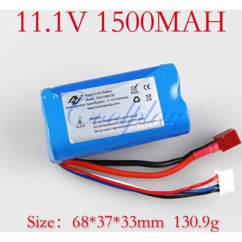 QS8005 11.1V 1500mAh Li-ion Rechargeable Battery for G.T. Model Large Big 105cm Radio Remote Control QS 8005 RC Helicopter Toys