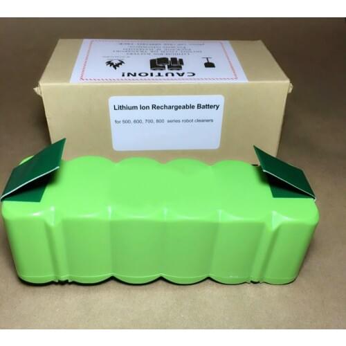 Best 14.8V 6400mAh Li-ion Battery Pack 14.4V Vacuum Cleaner Sweeping for Irobot Roomba 500 600 700 800 900 series