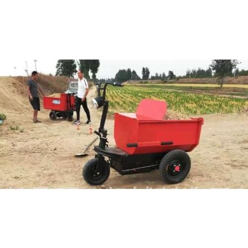 SYNBON Motorized Wheelbarrow Electric Powered Carts a Wagons Battery Garden Driving Style