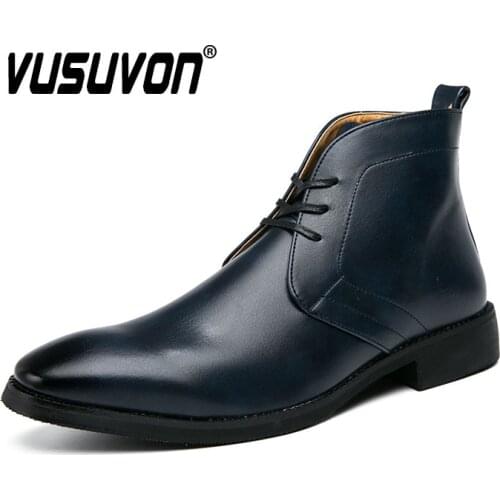 Natural Leather Men Martin Boots Fashion Classic Outdoor Comfortable Walking Derby Shoes Botas De Hombre Big Size 38-48