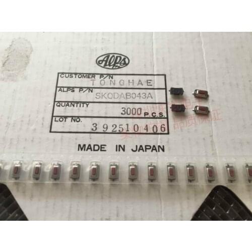 Original new 100% touch switch button switch SKQDAB043A toy car audio 3*6*2.5 red