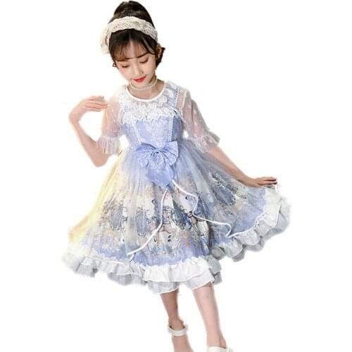 Girl Princess Dress Girl Princess Costume Halloween Costume Birthday Party Childrens Costume Decoration Lovely Dress