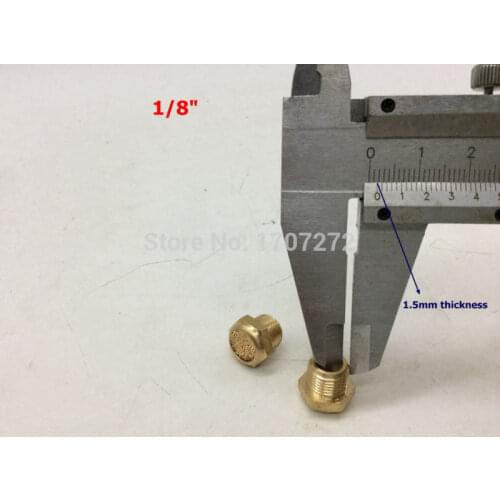 Free shipping 5pcs Pneumatic components 1/8" Pneumatic fittings/Solenoid valve silencer Copper material thread connection