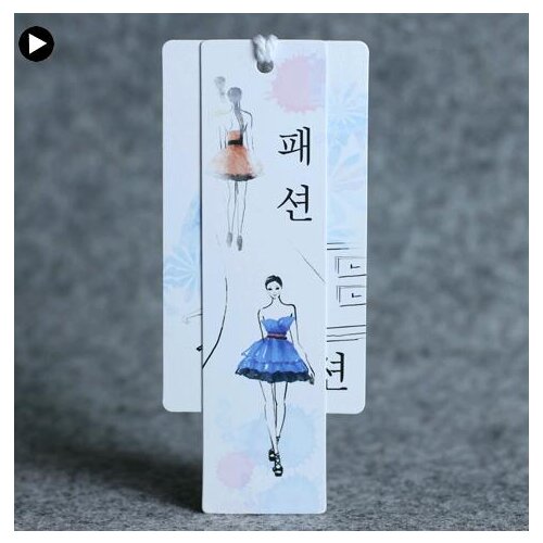 Custom Grade A 300 gsm Coated paper tags for Dress artwork prints price Hang tag for clothing jewelry bags