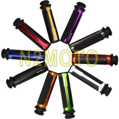 22mm 7/8" Motorcycle Aluminum Handlebar Grip Hand Grip for Scooter Dirt Bike Street Bike Yamaha Black Red Orange