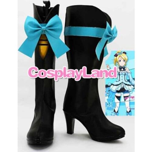 Customize Boots Love Live ! Kira Kira Sensation Ayase Eli Cosplay Boots Cosplay Costume Anime Party Shoes