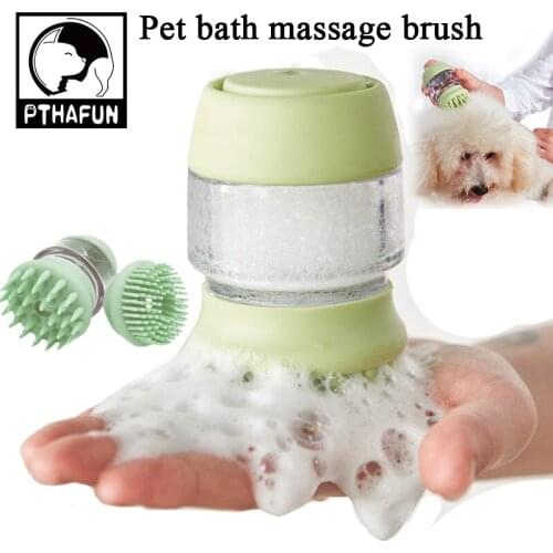Pet Dog Bath Massage Brush Comb Shampoo Massage Soothing Comb Shower Hair Removal Comb For Dogs Cats Cleaning Dredge Care Tool
