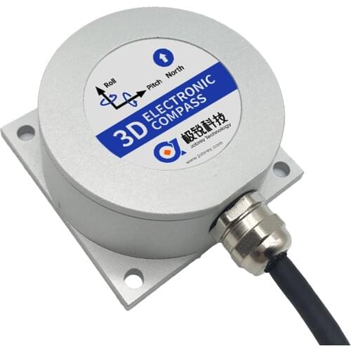 High Accuracy 3D Digital Magnetic Compass Heading 0.5 Degree Pitch Roll Yaw Sensor RS232 RS485 TTL Output DCS496C DCS496M