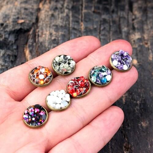 Bohemia Bobo Natural Stone Stud Earrings Dance Party Shine Accessories Gold Earrings for Women Indian Jewelry Aritos De Mujer