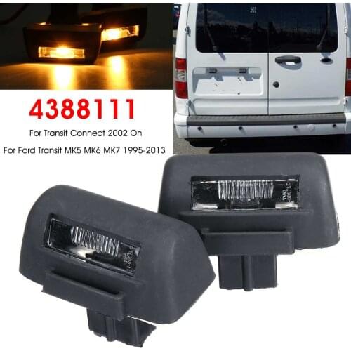 1 Pair Car Tail Rear Back License Plate Light Lamp for ford Transit MK5 MK6 MK7 4388111