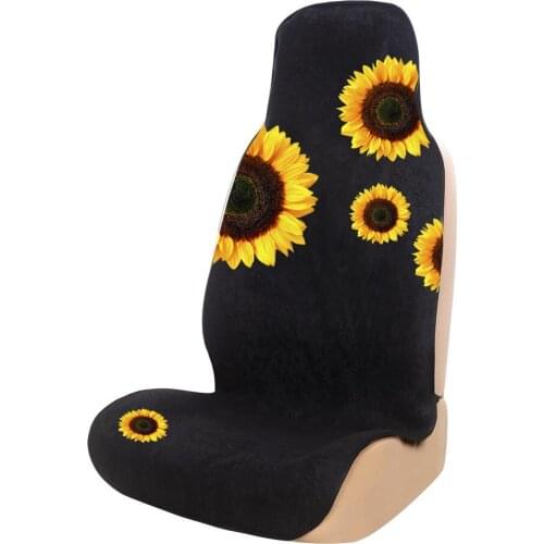 1 Pc Car Seat Cover Pet Pad Waterproof Beach Mat Seat Cushion Car Decor Sunflower Pink Car Accessories Seat Protector